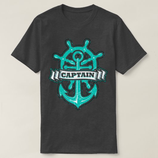 帆船ボートキャプテン Tシャツ (デザイン正面)