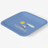 帆船ボートボーツセーリングセーリングセーリングボート ペーパープレート (傾斜あり)