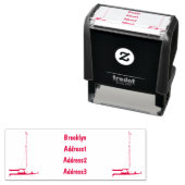 帆船マンガイラストレーション セルフインキングスタンプ (インサイチュ)