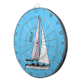 帆船マンガイラストレーション ダーツボード (正面右)