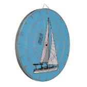帆船マンガイラストレーション ダーツボード (正面左)