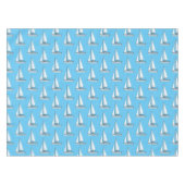 帆船マンガイラストレーション テーブルクロス (正面(横))