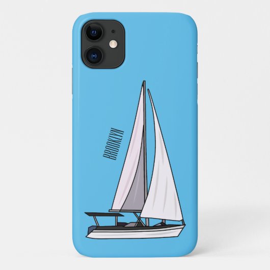 帆船マンガイラストレーション Case-Mate iPhoneケース (裏面)