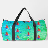 帆船モダン船 ダッフルバッグ (裏面)