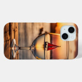 帆船付きワイングラス Case-Mate iPhoneケース (裏面 (横))