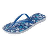 帆船付き漫画の柄 ビーチサンダル (アングル)