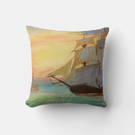 帆船化粧枕 クッション