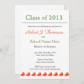 帆船卒業発表パーティー 招待状 (正面/裏面)