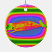 帆船及び鯨オーナメント セラミックオーナメント (裏面)