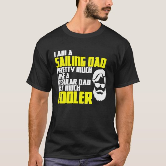 帆船大尉セーリングパパセーリング父の Tシャツ (正面)