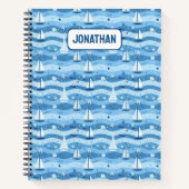 帆船学校航海のスパイラカスタムル手帳 ノートブック (正面)