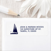 帆船差出人住所ラベル ラベル (インサイチュ)