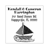 帆船差出人住所 ラバースタンプ (インプリント)