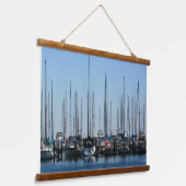 帆船式の写真 吊り下げ型タペストリー (傾斜あり)