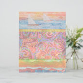 帆船抽象芸術スクラップブック紙 (スタンド正面)