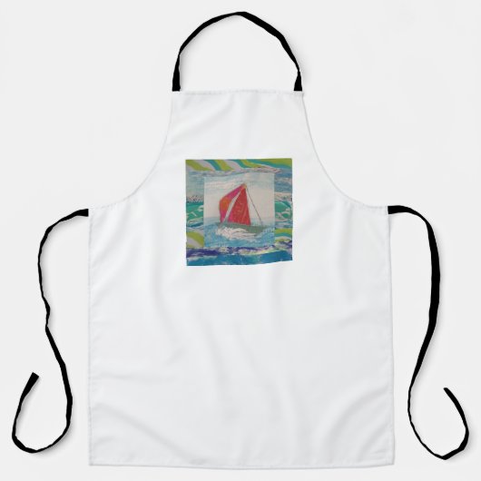 帆船抽象芸術 エプロン (正面)