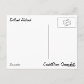 帆船抽象芸術- CricketDiane海 ポストカード (裏面)