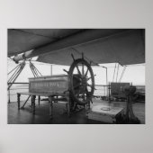 帆船操舵輪 ポスター (正面)