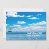 帆船救命お祝いメモリアル 招待状 (正面)