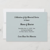 帆船救命お祝いメモリアル 招待状 (裏面)