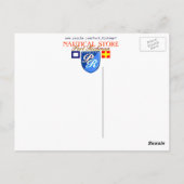 帆船日本の日本旗航海の ポストカード (裏面)