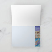 帆船水色カー空白のド シーズンカード (内部)