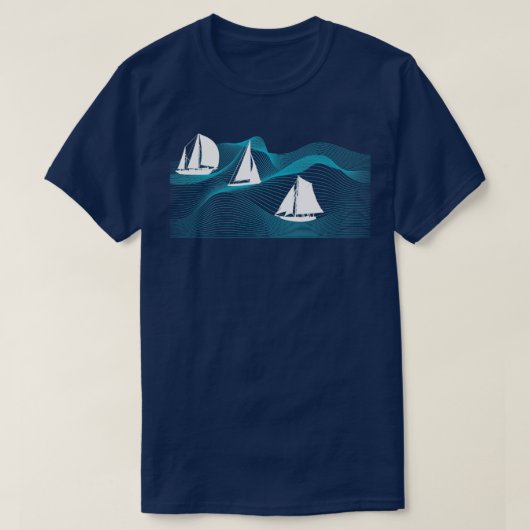 帆船海ホビーセーリング Tシャツ (デザイン正面)