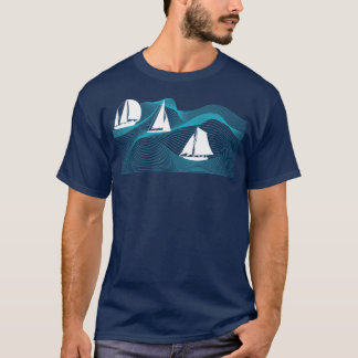 帆船海ホビーセーリング Tシャツ