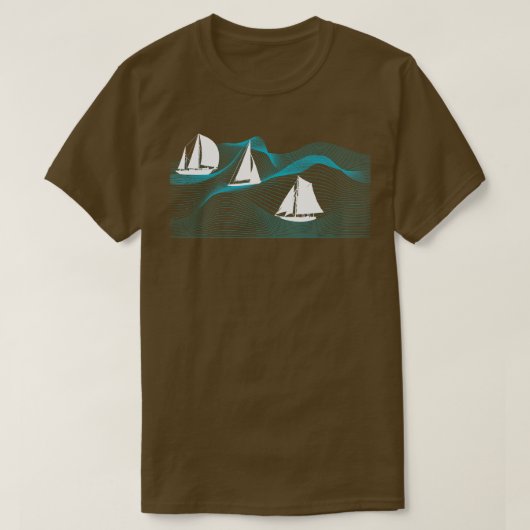 帆船海ホビーセーリング Tシャツ (デザイン正面)