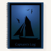 帆船海船長の丸太 ノートブック (正面)