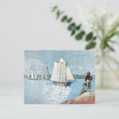 帆船澄んウィンズローホーマー ポストカード (スタンド正面)
