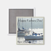 帆船父の日マグネット マグネット (正面/裏面)