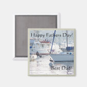 帆船父の日マグネット マグネット (正面/裏面)