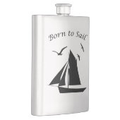 帆船生まれが帆船に航海のクラシック フラスク (右)