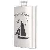 帆船生まれが帆船に航海のクラシック フラスク (左)