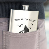 帆船生まれが帆船に航海のクラシック フラスク (インサイチュ)