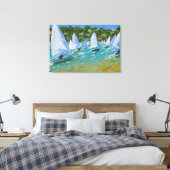 帆船競走 キャンバスプリント (インサイチュ (寝室))