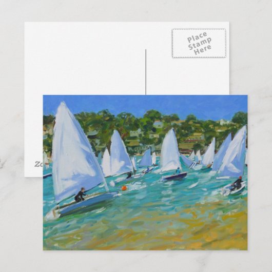 帆船競走 ポストカード (正面/裏面)