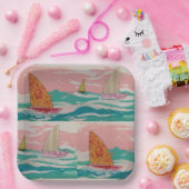 帆船紙プレート ペーパープレート (パーティー)