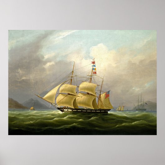 帆船絵画40 ポスター (正面)