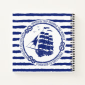 帆船航海のの紋章 ノートブック (裏面)