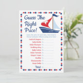 帆船航海のは正しい価格のベビーゲームを推測 (スタンド正面)