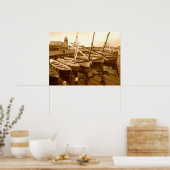 帆船航海のアート ポスター (キッチン)