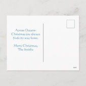 帆船航海のクリスマスポストカード シーズンポストカード (裏面)