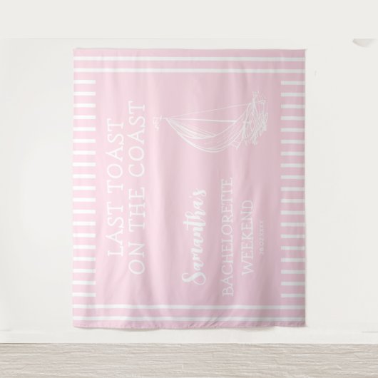 帆船航海のバチェロレッテラストトースト タペストリー (正面)