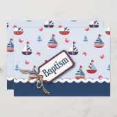 帆船航海のバプテスマ 招待状 (正面/裏面)