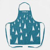 帆船航海のパーソナライズされた エプロン (正面)