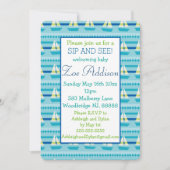 帆船航海のベビーSipと参照 招待状 (正面)