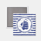 帆船航海の付きエンブレム マグネット (正面/裏面)