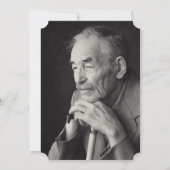 帆船航海の写真お祝いオブ・ライフ 招待状 (裏面)